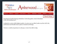 Tablet Screenshot of amberwooddesigns.co.uk